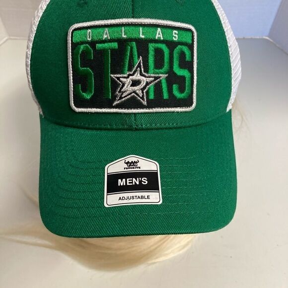 DALLAS STARS, Men’s Cap, OSFA (One Size Fits All), green & white - Picture 3 of 8